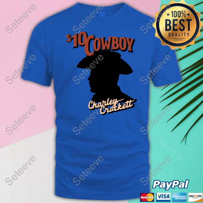 $10 Cowboy Charley Crockett Silhouette T Shirt